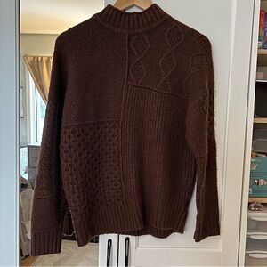 American Eagle Outfitters Chocolate Turtleneck Sweater